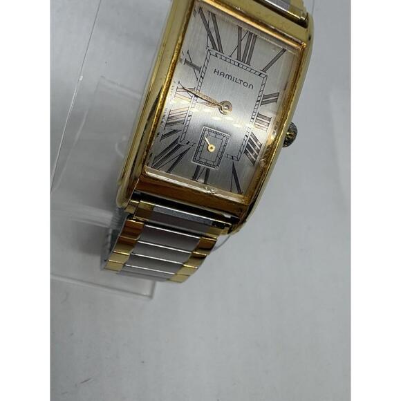 Hamilton Ardmore Registered Edition 6268 Gold Roman Dial Quartz Men\'s Watch Vtg